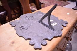 A traditional sun dial