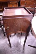 A 19th century mahogany night stand