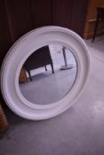 A modern circular wall mirror, diameter approx. 78cm