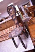 A traditional spinning chair