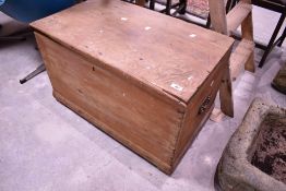 A 19th Century stripped bedding box