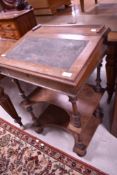 A Victorian mahogany davenport desk
