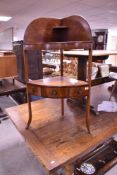 A 19th Century mahogany corner washstand