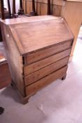 A part stripped mahogany bureau for restoration