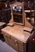 A 19th Century stripped dressing table (af)
