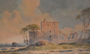 *Local Interest - Percy Lancaster (1878-1951, British), watercolour, Brougham Castle, Cumbria,