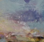 Janette Phillips (Contemporary, British), coloured print, 'Distant Snow', initials to the lower