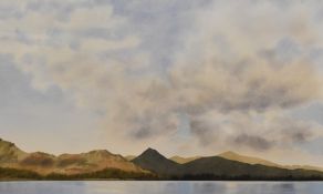 *Local Interest - Jim Ridout (b.1946, British), watercolour, 'Summer Clouds Over Causey Pike',