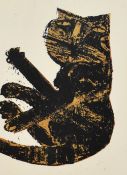 After W.Barrett (20th Century), print, 'Charlie' after a screenprint, framed and under glass,