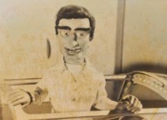 A pair of framed and glazed Thunderbird Puppet Stock or Film Set Photographs, both 35cm x 31cm