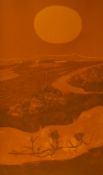 Kenneth Longcake (20th Century, British), artist's proof, 'Autumn Form', an attractive landscape