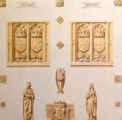 After Charles Barry (1795-1860, British), 'The Palace of Westminster', a selection of prints of