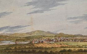 *Local Interest - After Joseph Farington (1747-1821, British), coloured etching, 'Workington',