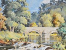 I. Christopherson (20th Century), oil on board, 'River Dee at Rash Mill', signed to the lower right,