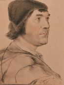 After Hans Holbein the Younger (15th/16th Century, German), prints, Two portrait illustrations