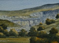 *Local Interest - Patricia Jones (20th Century), watercolour, 'Malham', Yorkshire Dales, a group