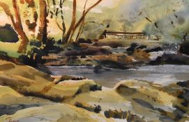 *Local Interest - Jim Ridout (b.1946, British), watercolour, 'Aira Beck', Lake District, signed,
