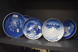Two Bing & Grondahl centennial plates, Behind the Frozen Window and The Christmas Elf, sold along