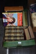 A selection of books comprising of Harmsworth's Universal Encyclopedia volumes 1-9 and Ward Lock &
