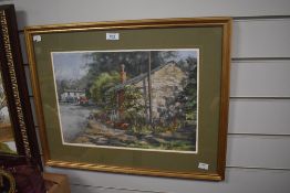 Barry Claughton (20th Century), pastel, 'Malham', signed to the lower left, framed, mounted, and