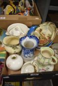An assorted collection of ceramics, to include Royal Doulton 'Under The Greenwood Tree' design