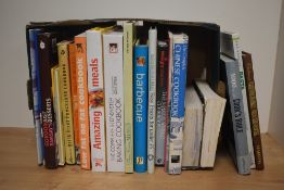 A selection of cookery related reading material, to include 'Gordon Ramsey's Just Desserts', '