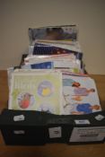 A selection of assorted vintage knitting and sewing patterns.