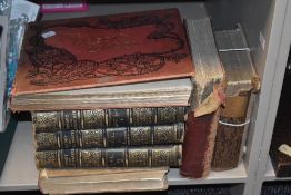A small selection of books to include 'The History of the United States' volumes 1-3 etc.