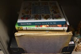A selection of assorted cookery books.