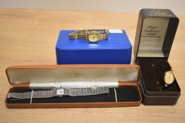 Three boxed wristwatches, comprising Rotary, Montine and Bentima