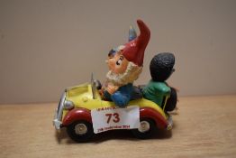 A 1960s Corgi Comics diecast 'Noddy's Car', in yellow/red with Noddy, Big Ears, and a grey faced
