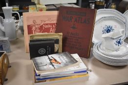 A collection of Books and Manuals including The Daily Mail War Atlas WWII, The Imperial Naval &