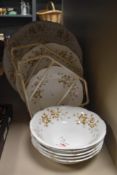 A Colclough 'Avon' part dinner service comprising twenty three pieces approximately.