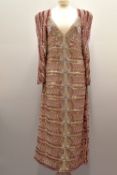A one-off sample modern embellished evening dress, brand new and dated January 2020, with tag
