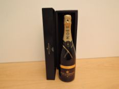 A bottle of Moet & Chandon Grand Vintage 2002 Champagne, 12.5% vol, 750ml, in card display box,