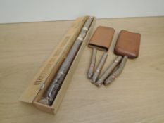 A Fribourne & Treyer, London Cigar case containing 3 King Edward unopened Cigars along with a