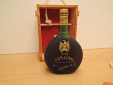 A bottle of Michael Faure XO Armagnac, 80 proof, 700ml, in wooden display box