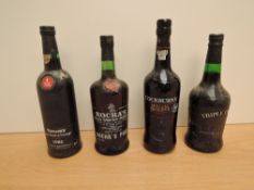 Four bottles of Port, Taylor's Late Bottle Vintage 1985, bottled in 1990, 70cl, 20% vol, Rocha's Old
