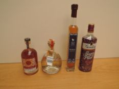 Four bottles of modern flavoured Gin or Gin Liquers, Infusionist Gold Flake Clementine, 20% vol,