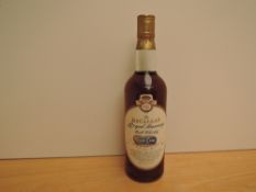 A bottle of The Macallan Royal Marriage Malt Whisky, bottled in 1981, Long Life and Happiness, A un