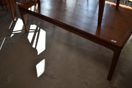 A vintage teak coffee table, G plan or similar approx. 135 x 75cm