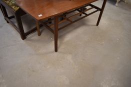 A vintage teak coffee table