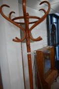 A traditional bentwood hat stand
