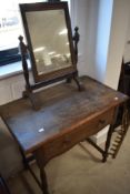 An early 20th Century oak Arts and Crafts style dressing table