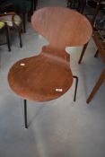 A vintage Arne Jacobsen Ant style dining chair