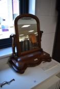 A Victorian toilet mirror , of small proportions, width approx. 42cm