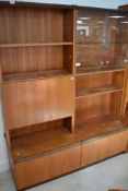 A vintage teak wall unit, G plan