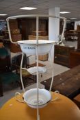 A modern French style bathroom wash stand in the French style
