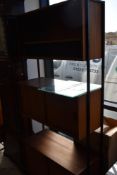 A vintage Interflex room divider style lounge unit (similar to ladderax), dimensions approx H203 W89