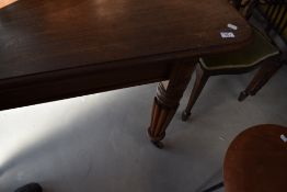 A 19th Century Gillows style mahogany dining table, no additional leaves